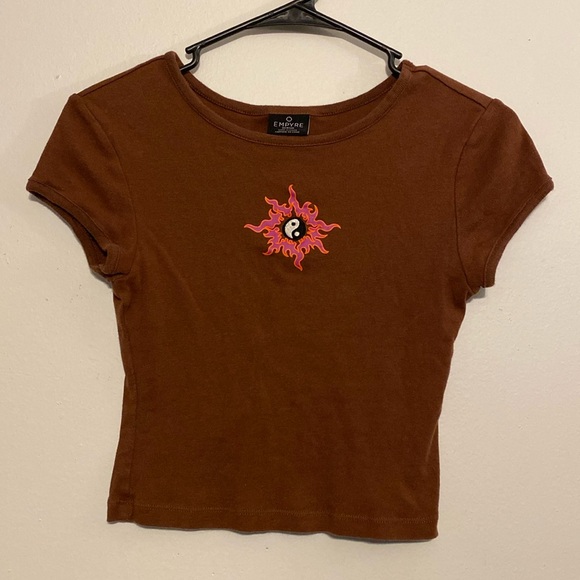 Empyre Tops - Empyre Yin Yang Crop Top